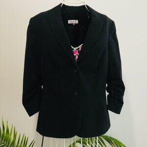 Calvin Klein Black Suit Jacket and Coordinating Skirt - 8P